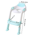 Sturdy Potty Training Seat,Toddlers Seat Toilet Chair, Safety Non-Slip Kids Plastic Toilet Training Seat with Step Stool Ladder